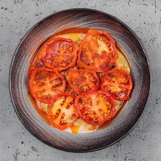 Stroganoff de vită cu piure de trufe