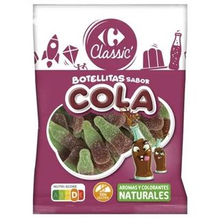 Caramelos de Goma Botellitas Sabor Cola Carrefour 250 Gr.