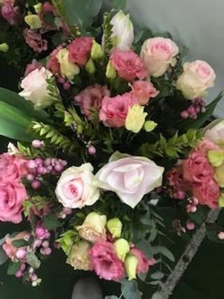 Bouquet rose rosa mix tenue