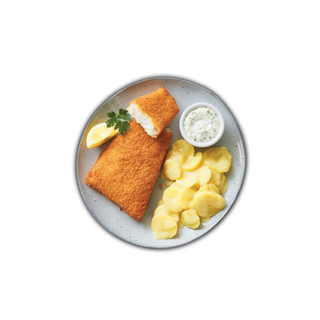 File Alaska-Pollock cu salată de cartofi