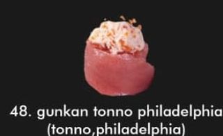 Gunkan tonno philadelphia