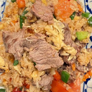 arroz frito con ternera