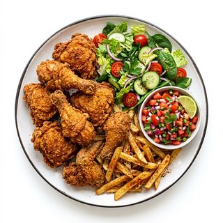 Whole chicken platter