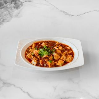 Mapo tofu piccante con carne macinato 麻婆豆腐