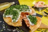Пирог с красной рыбой (23см)