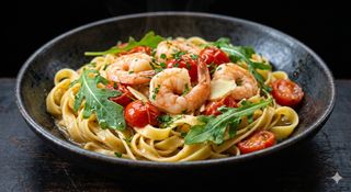 Tagliatelle With Prawns