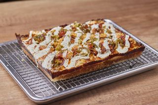 Buffalo Chicken Detroit Pizza