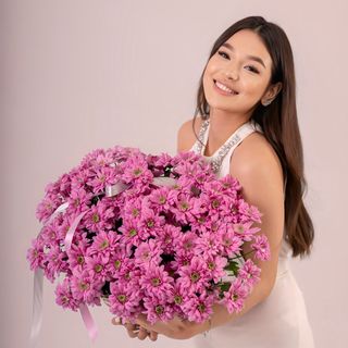 Корзина "Пурпурные цвета"