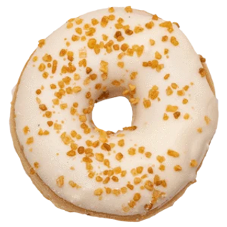 Donut cioccolato bianco e nocciole