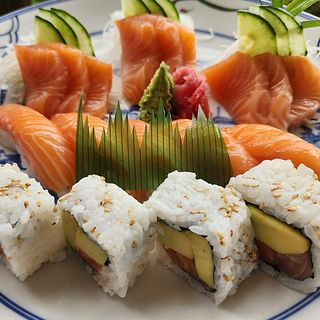 Salmon Sushi Sashimi and Maki (Salmon Only)