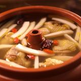 Chicken soup with coconut  