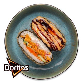 Суші-бургер з крабом (390г)