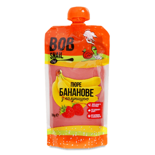 Пюре Bob Snail бананово-полуничне (250г)