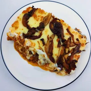 Lasaña de carne y setas