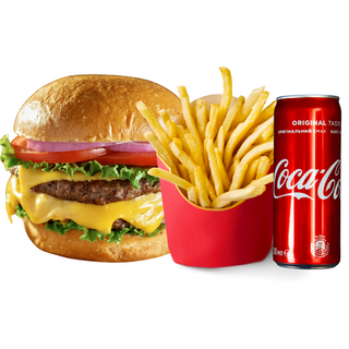 Twin cheese burger menu