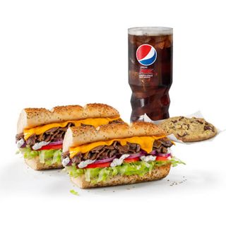 Menú Bistec y Queso (30 cm.)