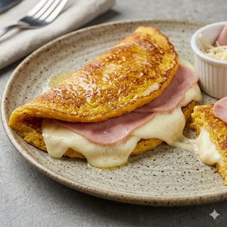 Cachapa Con Jamón Y Queso