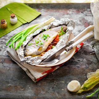 კალმახი შემწვარი ფოლგაში