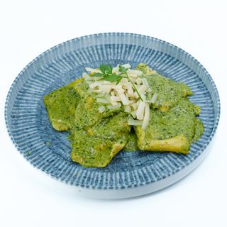 Ravioli al pesto ligure fatto in casa