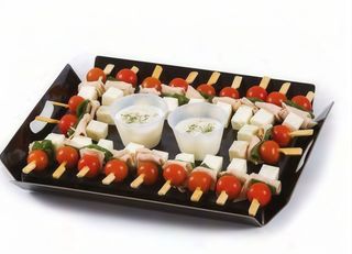Bandejas de brochetas capresse (12 uds.)