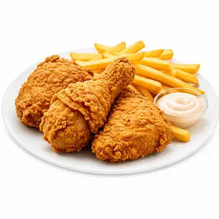 3 Chicken Pieces & Frites