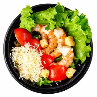 Caesar salad with shrimp 