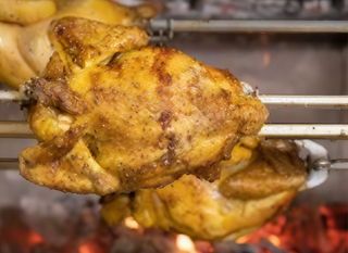 Mezzo pollo allo spiedo