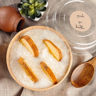 ღომი შებოლილი სულგუნით 500გრ