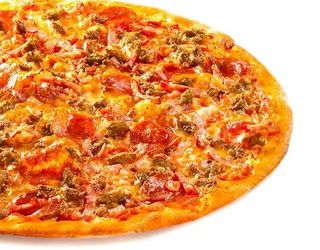 Мясная на тонком тесте 35 см 