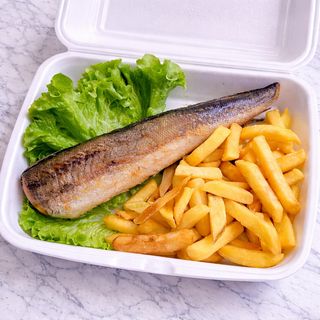 Oslić + pommes frites