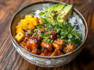 Poke Salmón A La Plancha Y Teriyaki