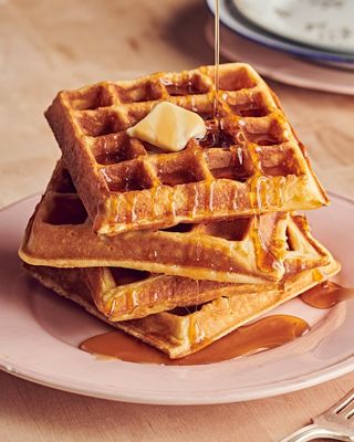 3 stacks of waffles