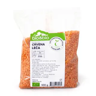 Leća crvena 500g bio&bio