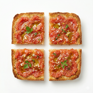 Pan De Coca Con Tomate