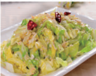 84 Cavolo saltato con gamberetti secchi