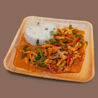 thai curry rice langostinos