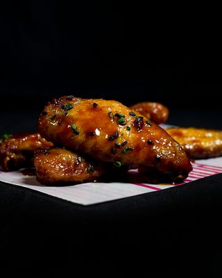 Alitas De Pollo Con Salsa Oriental