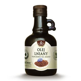 Olej lniany tłoczony na zimno Oleje świata 250ml Oleofarm