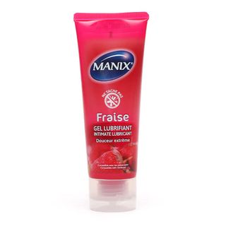Manix Gel Lubrifiant Intime Fraise 80ml