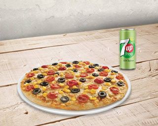 1 Pizza Individual Vegan + 1 Bebida 33cl