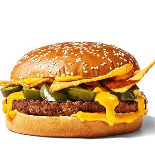 Cheesy Nachos Beef Burger