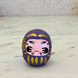Mini Daruma Violeta - Larga Vida