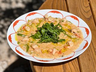 РІЗОТТО З ЦУКІНІ ТА КРЕВЕТКАМИ