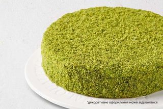 Торт Наполеон фісташково-малиновий цілий