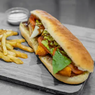 Sandwich Cordon Bleu avec Frites