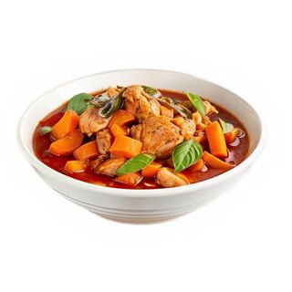 51R.Pollo Al Curry Thai Rojo (Picante)