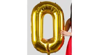 Цифра "0" Фольгированный шар