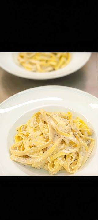 Tagliatelle al gorgonzola con nueces