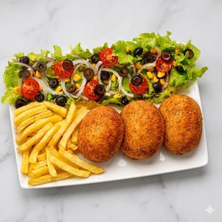 Plato Combinado De Cordon Bleu