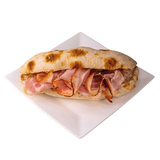 Provola, porchetta e patatine